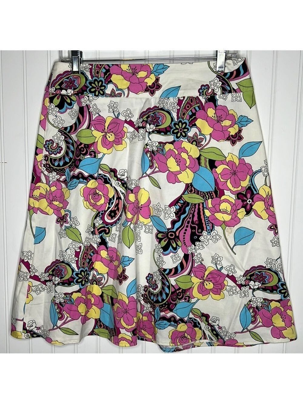 Floral A Line Skirt Size 8P